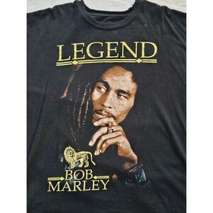 Bob Marley Legend Zion I‎ Tshirt Black XL Reggae Vintage Look Grahpic Print